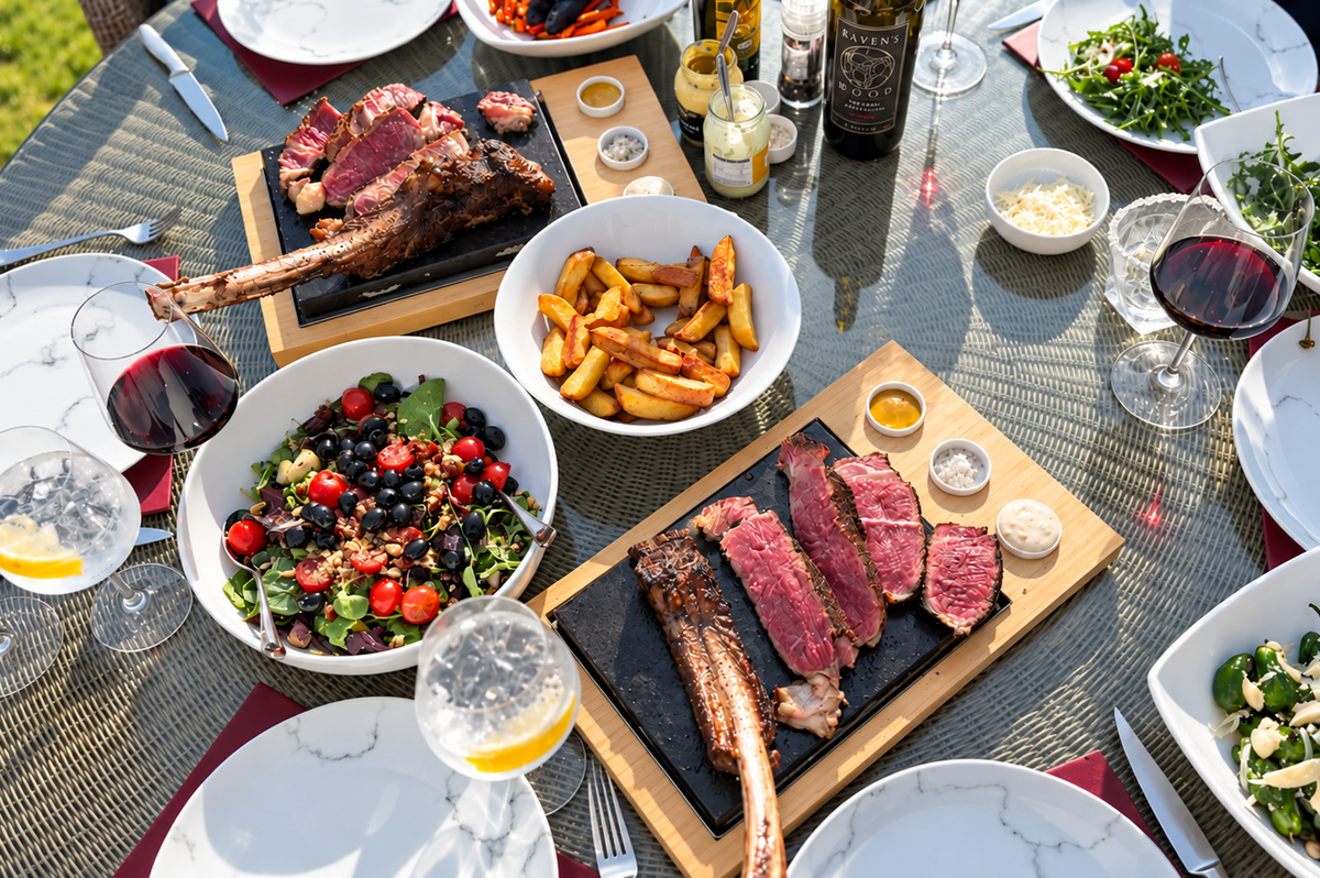 The Steak Sharer & Sauces Set