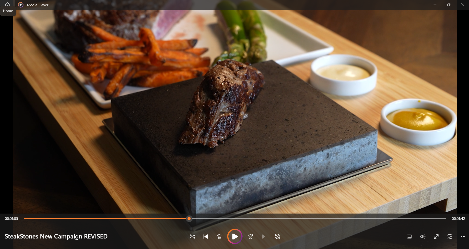 The SteakStones Steak Finishing Set