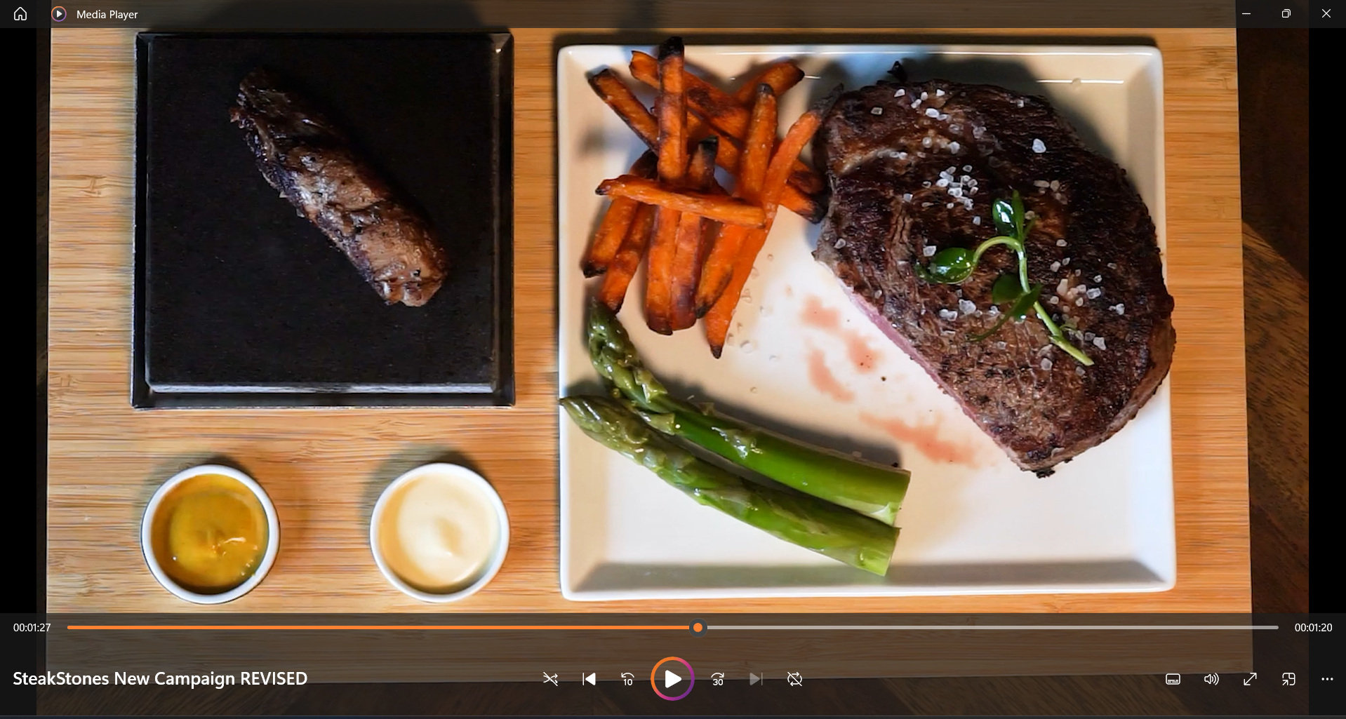 The SteakStones Steak Finishing Set